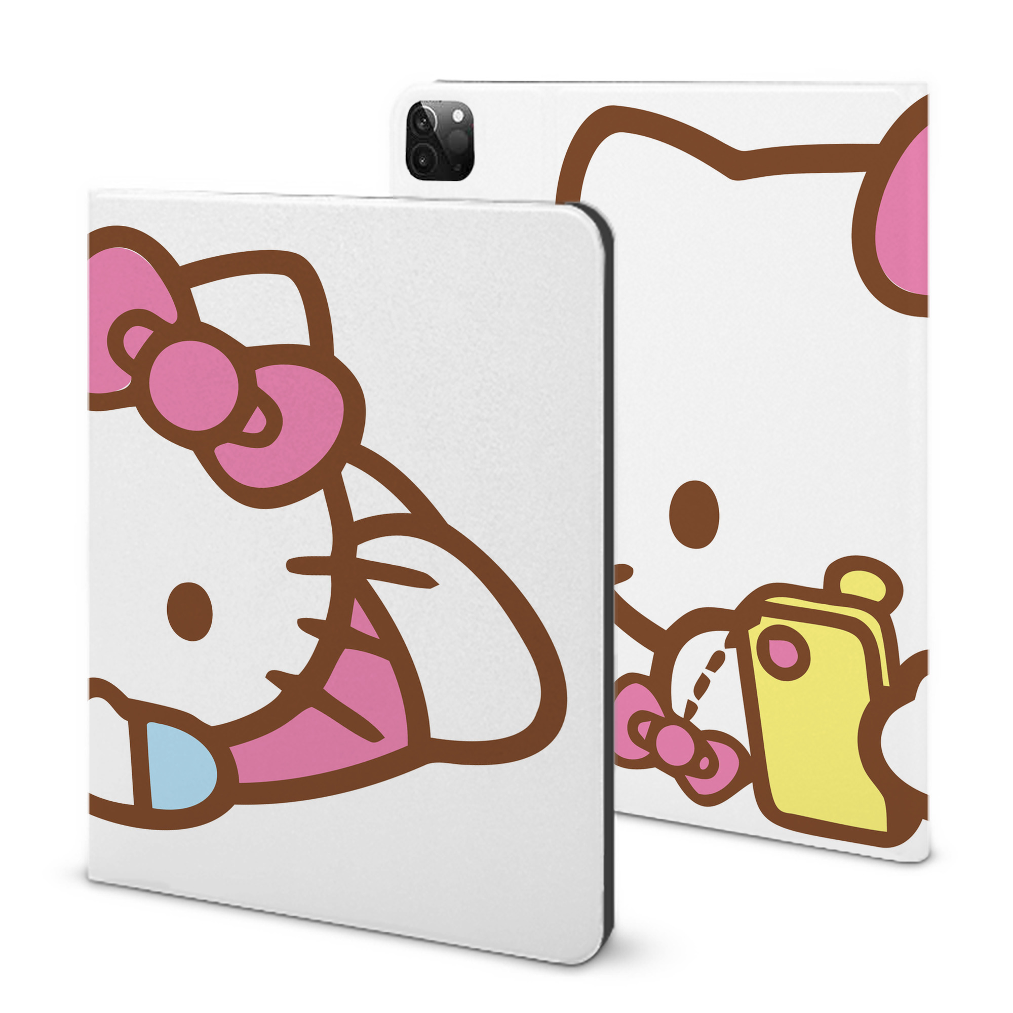 （画像用） Hello Kitty ハローキティ IPadケース ペンホルダー付き ブックスタイルデザイン